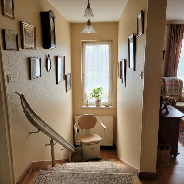 Spécialiste en monte-escalier intérieur tournant virage pour PMR en habitat individuel à Gradignan proche Bordeaux avec accompagnement MaPrimeAdapt’ et dossier ANAH en Gironde 33170